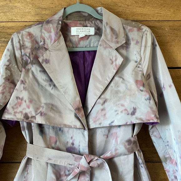 American Glamour trench coat medium multi color gray - Picture 2 of 7